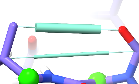 Distance restraint visualisations
