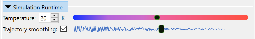 Temperature and trajectory smoothing controls
